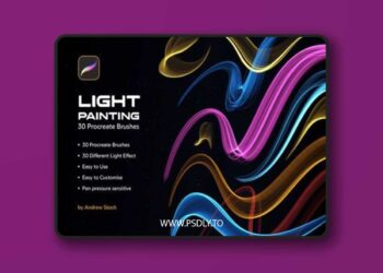 Light Painting Procreate Brushes