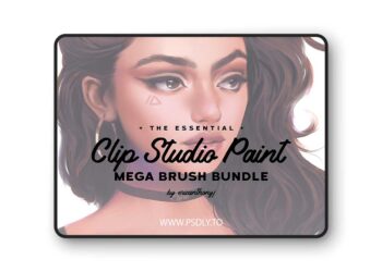 ubeBrush - Clip Studio Paint - MEGA BUNDLE - 50 Brushes v2