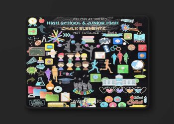 788 Chalkboard High School Elements 1771349