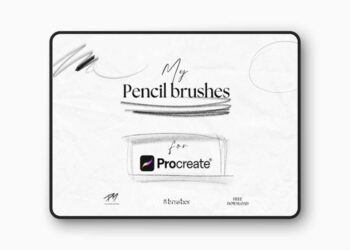 8 Pencil Brushes Pack for Procreate