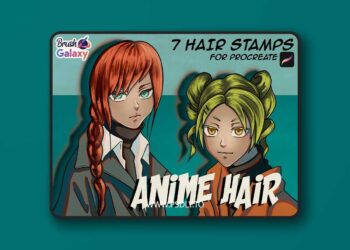 Brushgalaxy - ANIME HAIR Brush Pack