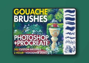 Natural Pencil Sketching Brushes Pack for Procreate