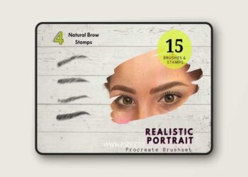 Realistic Portrait Brushes Pack for Procreate