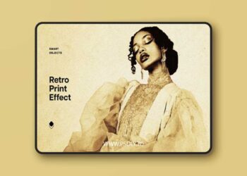 Retro Print Photo Effects for Photoshop