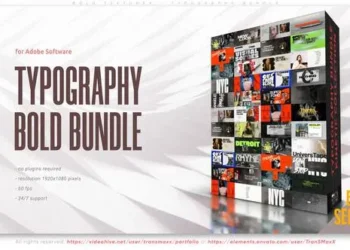 Videohive - Bold Textures - Typography Bundle - 58186306