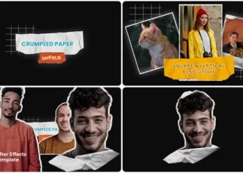 Videohive - Crumpled Paper Unfold - 58133144