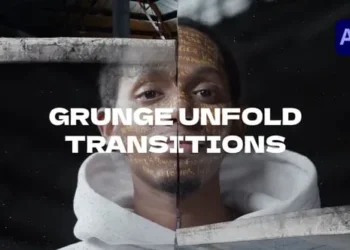 Videohive - Grunge Unfold Transitions - 58260488