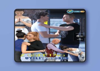 Z Greeting Poses for Genesis 3 and 8 Poser