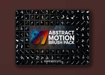 87 Abstract Motion Brush Pack