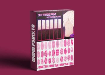 Lace textured Brushes for CLIP STUDIO PAINT