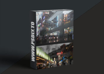 Mattepaint - Concept Art Photobashing - Cyberpunk