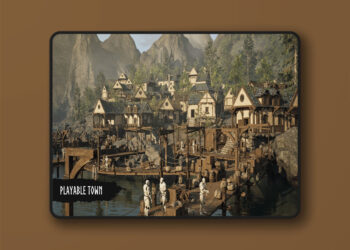 Modular Medieval Town, Docks (Medieval Town, Medieval Village, Town, Village) (5.5)