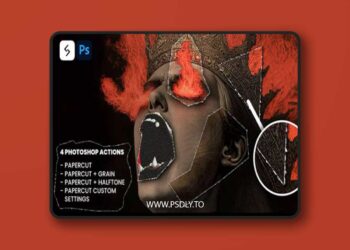 Papercut Actions for Photoshop