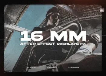 Videohive - 16mm Film Overlay Effect - 58526634