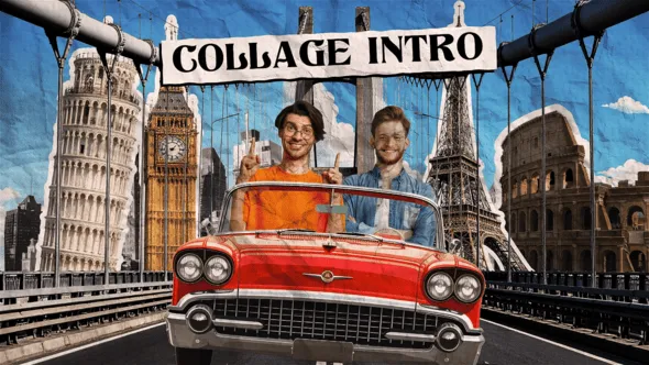 Videohive - Retro Paper Collage Style Intro - 58623572 1 Videohive - Retro Paper Collage Style Intro - 58623572