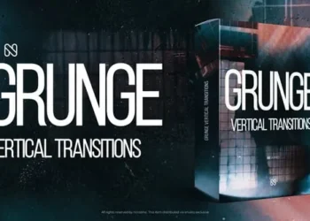 Videohive - Vertical Grunge Transitions - TikTok, Reels, Shorts, Stories - 58642209