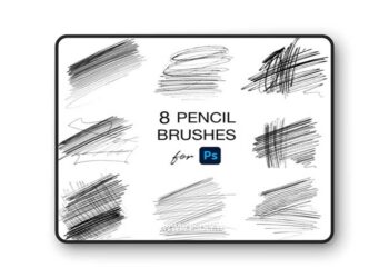 25+ Pencil Photoshop Brushes for Painting