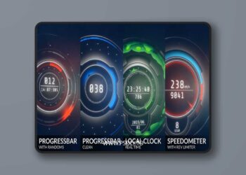 Advanced Sci-Fi UI - Clocks & Gauges