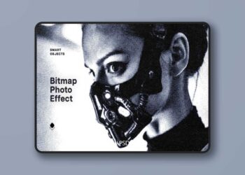 Bitmap Dithering Photo Effect for Photoshop