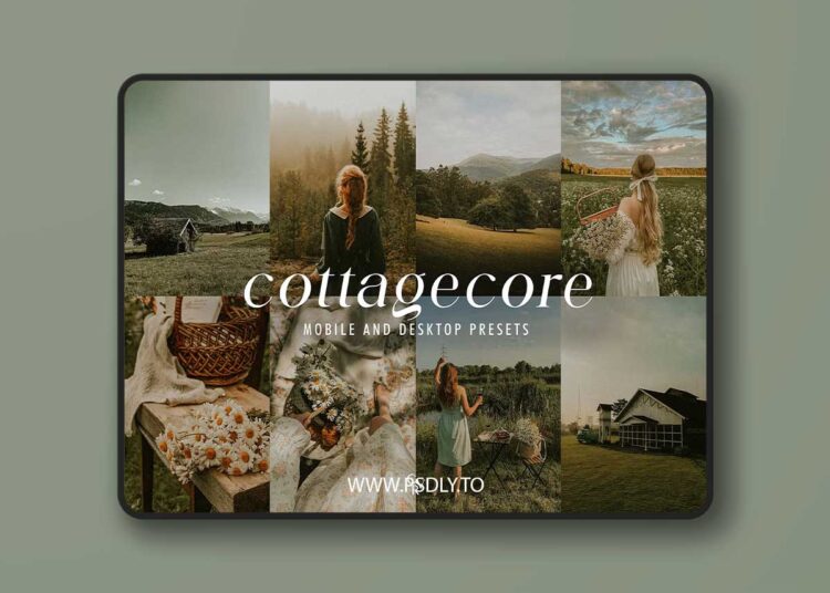 CreativeMarket - 10 Cottagecore Lightroom Presets 25430904