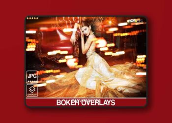 Designbundles - Neon overlays, Bokeh overlay, Photoshop overlay