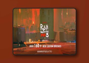 Gumroad - RAZUM_INC BRUSH PACK PRO 3 for PROCREATE 5