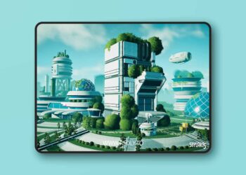 Stylized Solarpunk City v1.0