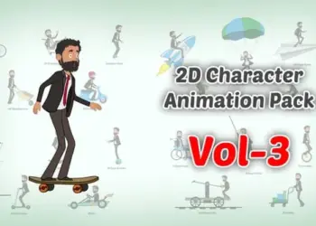 Videohive - 2D character Animation Pack Vol 3 - 59039950