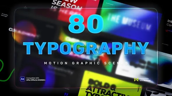 Videohive - 80 Typography Scenes | After Effects - 59083459 1 80 Typography Scenes | After Effects
