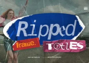 Videohive - Ripped Frame Titles - 59106352