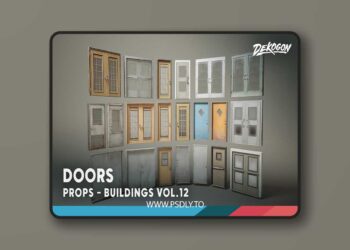 Buildings VOL.12 - Town Doors (Nanite & Low Poly) [5.1 – 5.6]