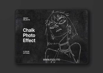 Chalk Art Photo Effect for Photoshop