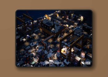 Cyberpunk Port City Environment ( Cyberpunk Port City Cyber Cyperpunk Port 3D ) (5.2+)