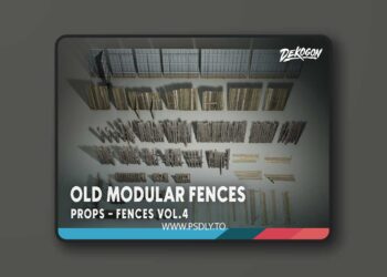 Fences VOL.4 - Old Fences Modular (Nanite and Low Poly) [5.1 – 5.6]