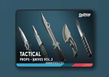 Knives VOL.3 - Tactical (4K Textured FPS Tactical Knives) [5.1 – 5.6]
