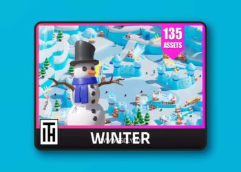 Location 3 Winter - Low Poly 3D Models Pack v2.1