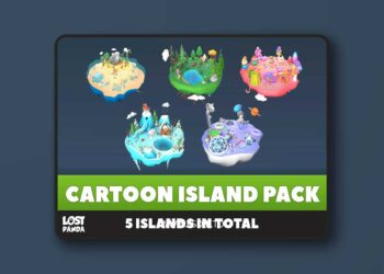 Low Poly Cartoon Island Pack - 3D v1.0