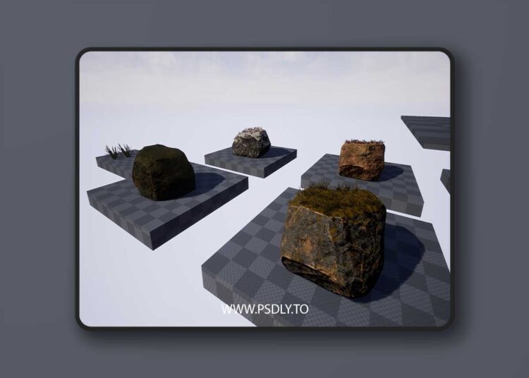 Masked Rock Shader (4.26+) for Unreal Engine 1 Masked Rock Shader (4.26+)