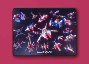 Modular Space Fighter PBR v1.0