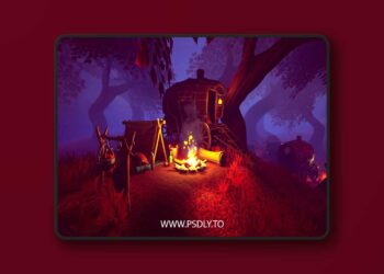 PBR Handpainted Environment : Magical Campsite (4.2x+)