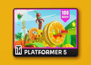 Platformer 5 Fruits - Low Poly 3D Models Pack v2.0