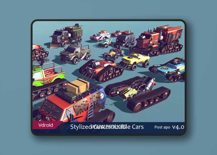 Stylized Customizable Cars post apo 4 v4 1 Stylized Customizable Cars post apo 4 v4