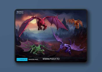 Stylized Fantasy Dragons Pack v1.1