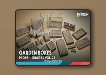 Suburbs VOL.23 - Garden Boxes (Nanite and Low Poly) [5.1 – 5.6]