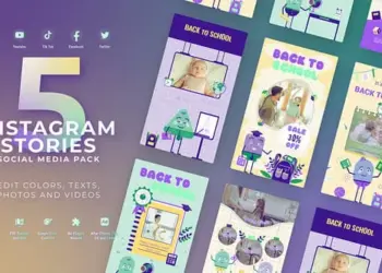 Videohive - Back To School Vertical Stories - 59289349