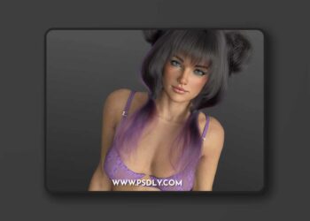 X-Fashion Lace Love Lingerie for Genesis 9 and 8, 8.1 Female