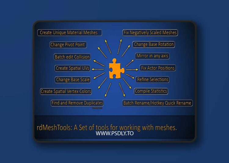 rdMeshTools v1.4.2 (5.6) for Unreal Engine 1 rdMeshTools v1.4.2 (5.6)