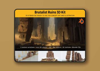 Brutalist Fantasy Ruins