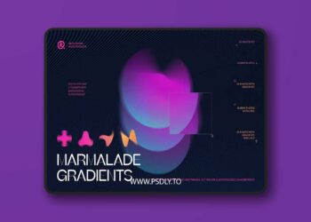 CreativeMarket - Marmalade Abstract Gradients & Shapes 91924188