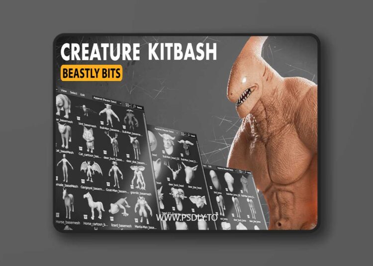 Creature Kitbash - Beastly Bits for Unreal Engine 1 Creature Kitbash - Beastly Bits